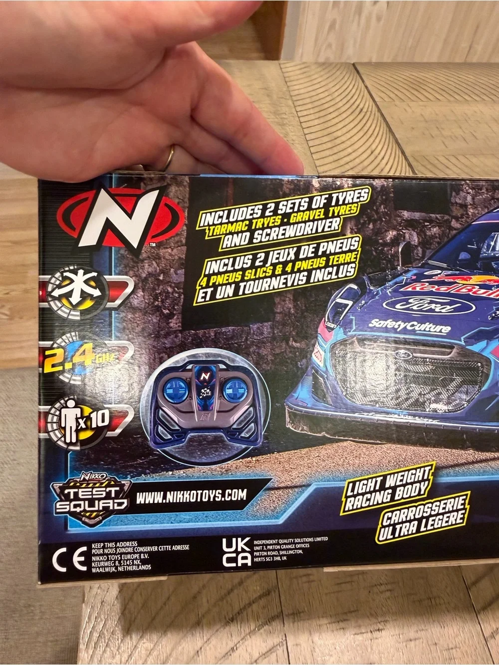 Radio Control Rally Car - Blue Red Bull Livery